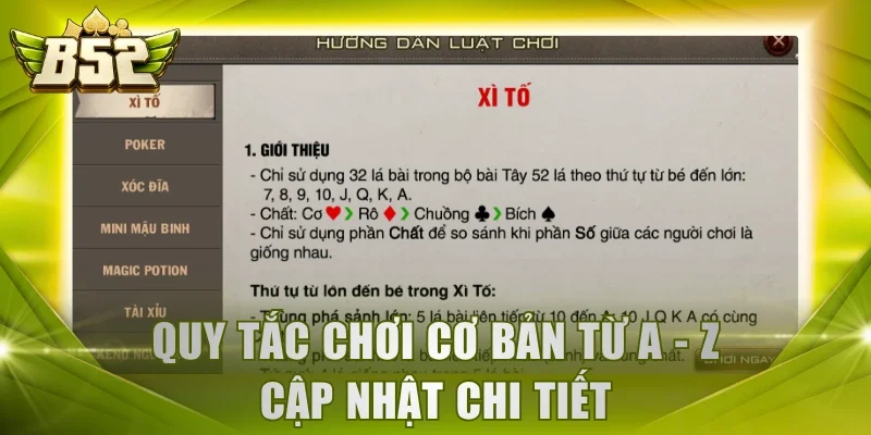 Quy tắc chơi cơ bản từ A - Z cập nhật chi tiết