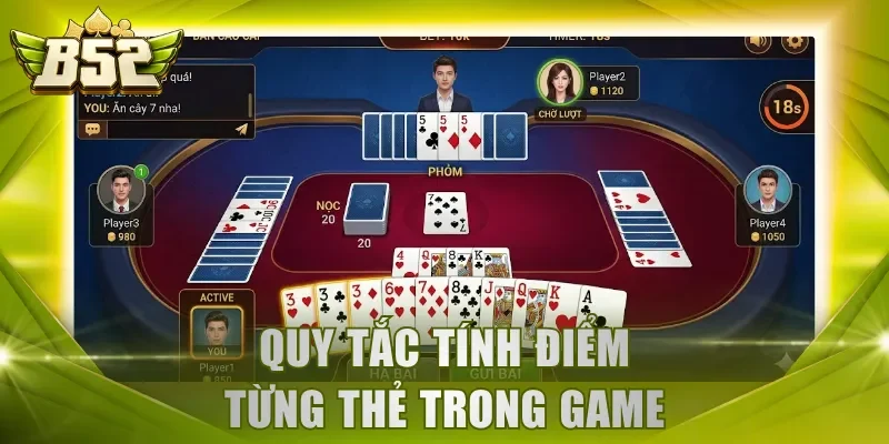 Quy tắc tính điểm từng thẻ trong game